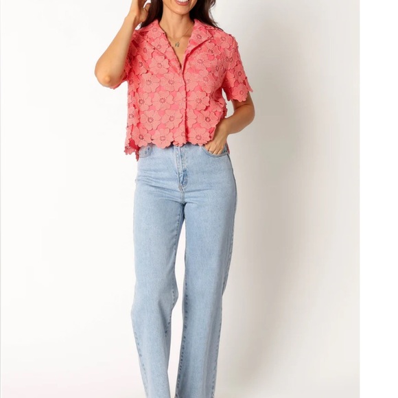 Floral Lace Pink Top - Picture 6 of 10